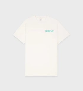 Sporty & Rich - 94 Racquet Club T-Shirt - Coconut - 女装 - T恤 - 椰奶白