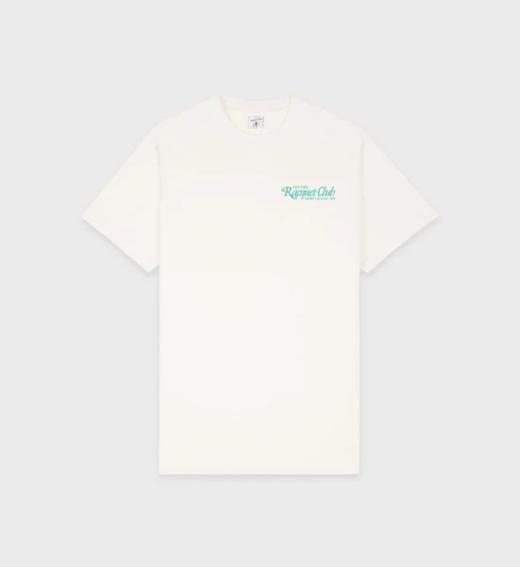 Sporty & Rich - 94 Racquet Club T-Shirt - Coconut - 女装 - T恤 - 椰奶白 商品图0
