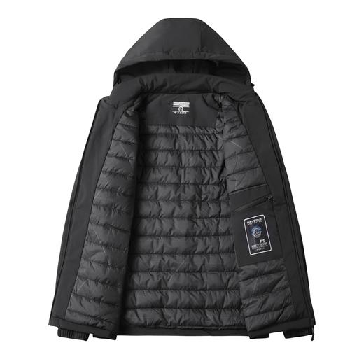 【可拆卸帽】【新款DSF】大依优型大码男装连帽薄棉棉衣夹克加肥加大休闲夹克胖子外套上衣 商品图2