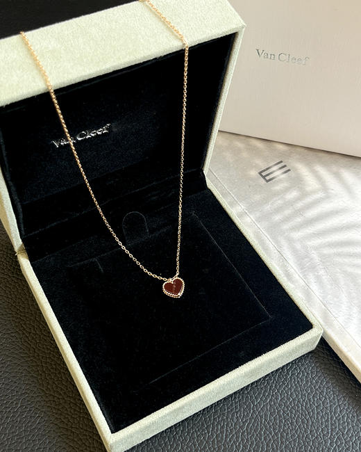 现货 THS 9.30-无 梵克家 VCA小红心系列简单且独特项链手链耳钉 CU1246 商品图8