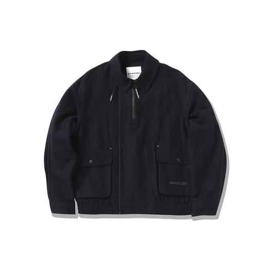 and wander zip up C/W blouson 羊毛混纺翻领夹克外套 商品图3