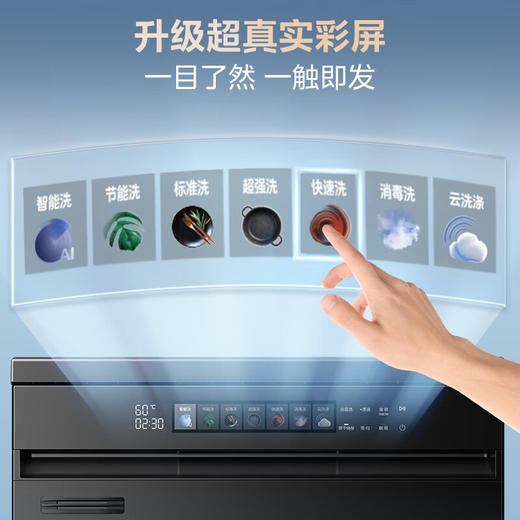 的（Midea）14套嵌入式洗碗机RX600Max 105℃热风烘干+升降碗篮 一级水效 三星消毒分层洗 商品图2