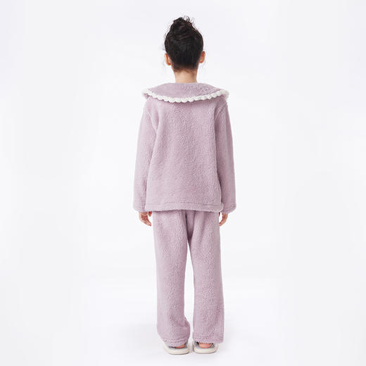 都市丽人眯雅佳睡衣超值精选长袖长毛绒厚女童法兰绒长袖长裤JHT1B1 商品图3