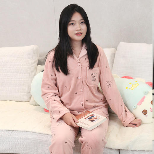 【169元1套】秋冬女士舒绒开衫套装-2243228 商品图0