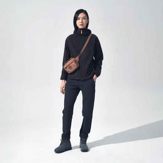 北极狐 女士连帽抓绒衣 2024新款秋冬保暖抓绒夹克外套08242238 商品图2