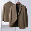 【100%绵羊毛】【新款DAB】大依优型品质绵羊毛双面呢大衣西服外套商务夹克男宽松加肥加大码上衣胖子正装休闲 商品缩略图3