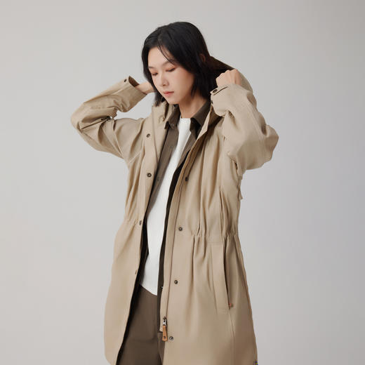 Fjallraven/北极狐 户外连帽风衣外套 女士中长款防风夹克 87029 商品图4
