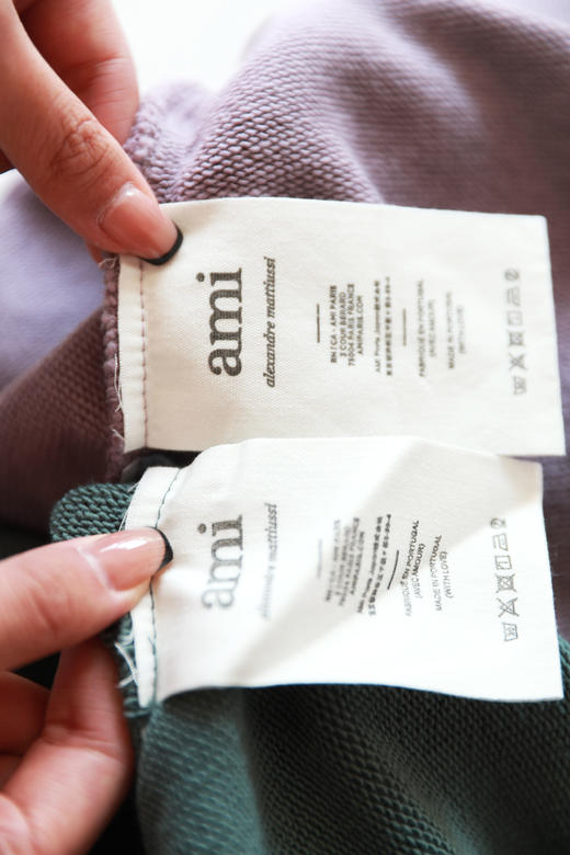 yyds慵懒感卫衣。胸口小标刺绣圆领丁香紫+古陶绿长袖外套A092768 商品图3