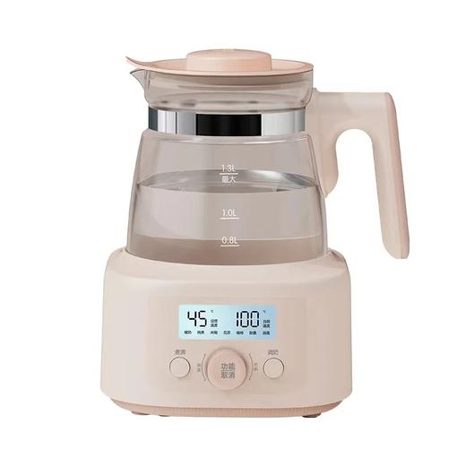 1.3L全玻璃恒温玻璃热奶瓶辅食配件婴儿泡奶智能烧水调奶器热水壶冲奶消毒器冲奶机 商品图0