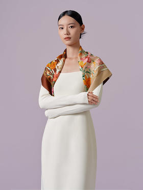 万事利双面印花中方巾-玲珑赋