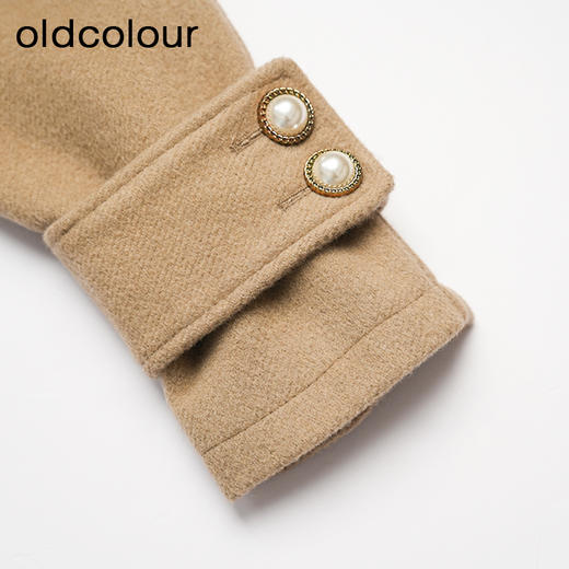 oldcolour冬款设计感时尚气质宽松保暖长款外套女DM46043082 商品图4