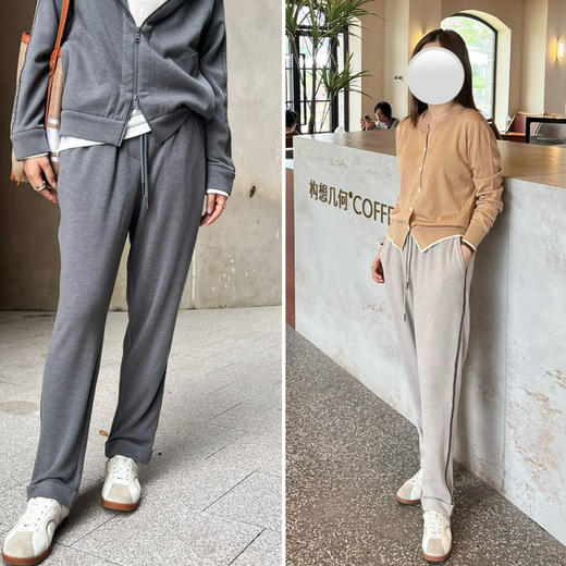 25特价🍂2409426    珠链系绳长裤 休闲裤 商品图0