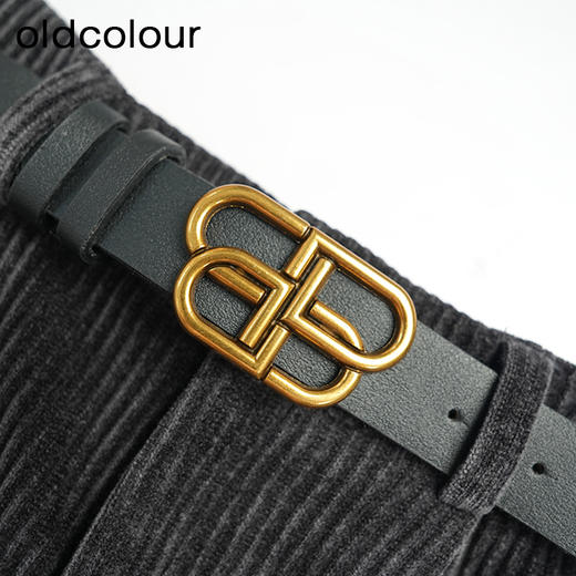 oldcolour秋冬款短裤复古气质灯芯绒高腰显瘦休闲裤女DM45071029 商品图2