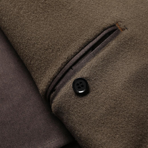 【100%绵羊毛】【新款DAB】大依优型品质绵羊毛双面呢大衣西服外套商务夹克男宽松加肥加大码上衣胖子正装休闲 商品图5