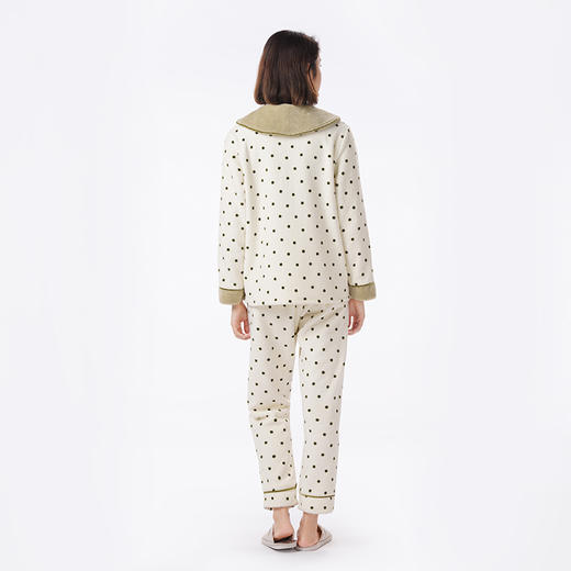 都市丽人睡衣会员精选长袖家居服米粒绒厚女士米粒绒套装LHT1P8 商品图3