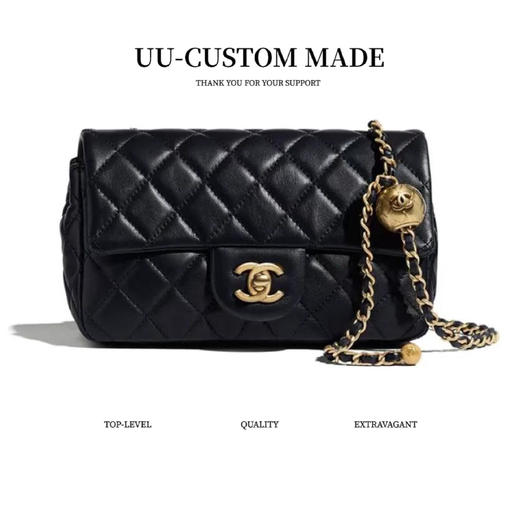 CHANEL香奈儿 小金球 CF 经典菱格金扣肩带可自行调节 羊皮 口盖包斜挎单肩包 迷你25种款包  女款（HH） 商品图0