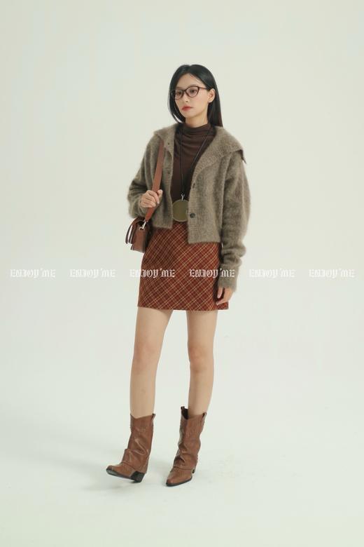 【门店同款】ENJOY冬季自由意志彩色格子半裙 159745418 商品图7