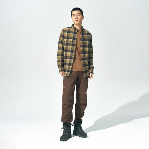 北极狐 男士长袖格子衬衫 2024新款 城市户外休闲衬衣88398 商品图2