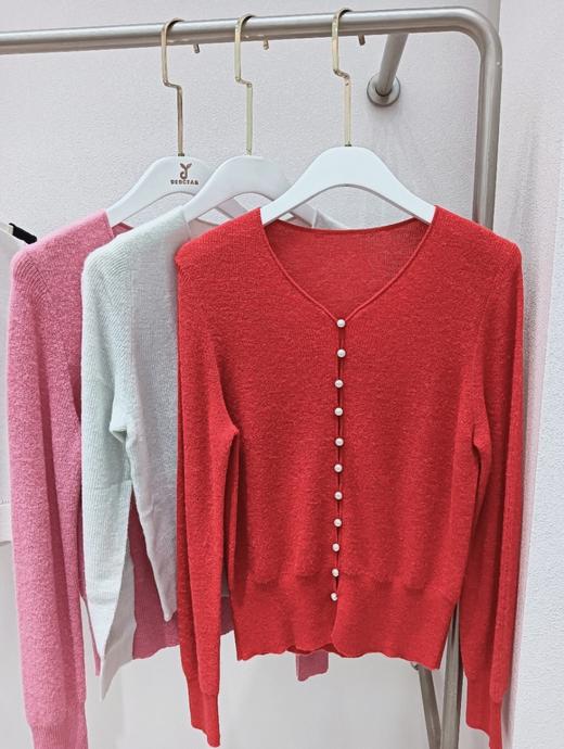 [顺丰包邮]雅莹同款21005秋季新款单排扣丝光羊毛羊驼毛针针织上衣80 商品图8