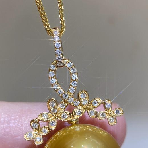 钻石菲律宾金珠吊坠13-14mm 商品图3