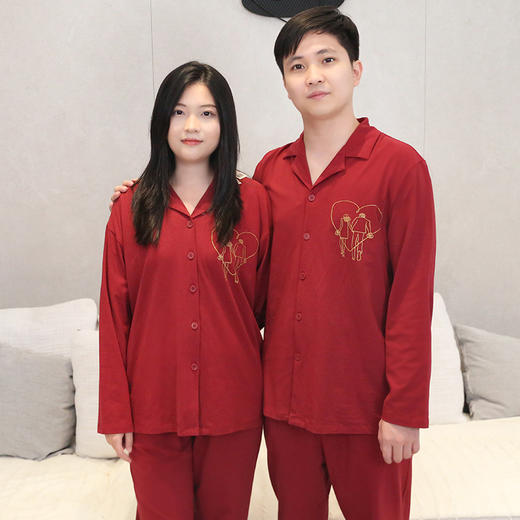 【88元1套】秋冬男女款长袖长裤开衫家居套装-2243213、2243214 商品图1