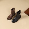 westory2024年秋冬新款优雅风平底粗跟百搭短靴切尔西S24DS84761 商品缩略图0