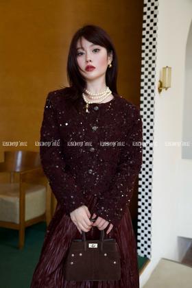 【门店同款】ENJOY冬季自由意志名媛亮片小香外套 159693371