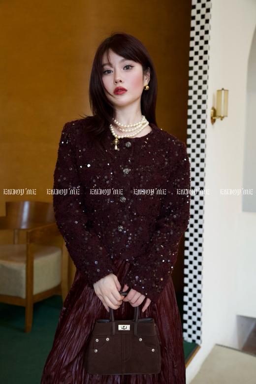 【门店同款】ENJOY冬季自由意志名媛亮片小香外套 159693371 商品图0