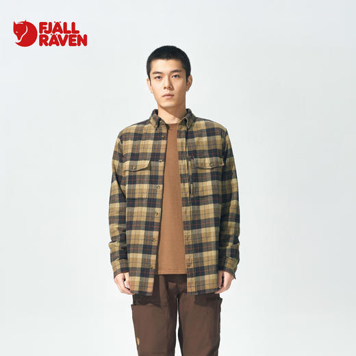 北极狐 男士长袖格子衬衫 2024新款 城市户外休闲衬衣88398 商品图1