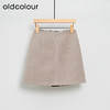 oldcolour半身裙简约时尚高腰显瘦A字百褶短裙女DL43061416 商品缩略图1