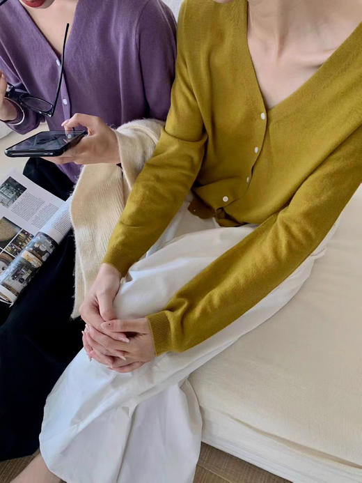 100羊毛多巴胺开衫 商品图5