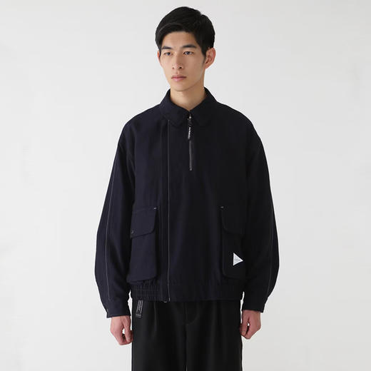 and wander zip up C/W blouson 羊毛混纺翻领夹克外套 商品图0