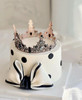 翻糖蝴蝶结波点黑蛋糕 商品缩略图0