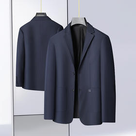 【新款DAB】大依优型品质西服外套商务夹克男宽松加肥加大码上衣胖子正装休闲