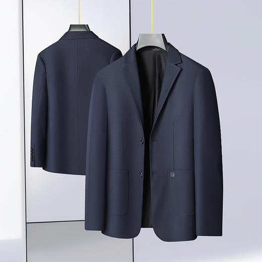 【新款DAB】大依优型品质西服外套商务夹克男宽松加肥加大码上衣胖子正装休闲 商品图0
