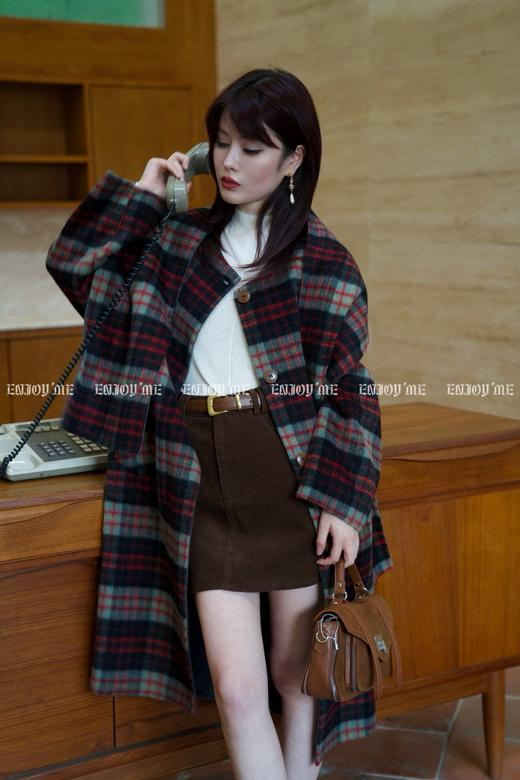 【门店同款】ENJOY冬季自由意志A字灯芯绒短半裙 159546620 商品图3