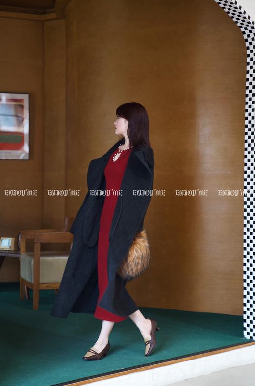 【门店同款】ENJOY冬季珍珠收腰连衣裙 159795394 商品图4