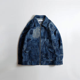 FDMTL JACQUARD BORO BLOUSON RINSE 提花古布拼接夹克外套