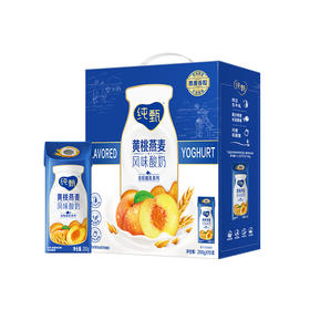T纯甄风味酸牛乳黄桃燕麦味康美笑脸包200g×10包（礼盒装）