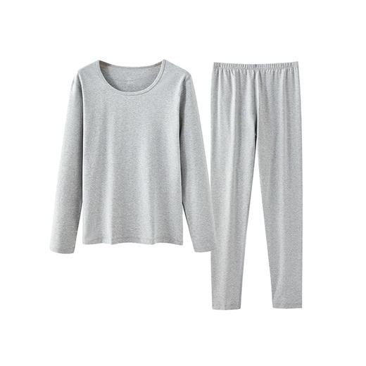 80-200斤可穿大码保暖内衣纯棉舒绒保暖内衣加厚大码女士秋衣秋裤套装双面磨毛打底圆领冬季胖MM女士专用保暖衣 商品图7