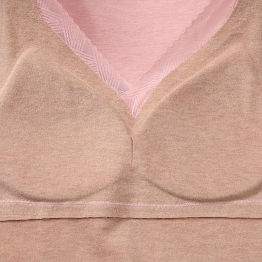 都市丽人保暖衣舒暖单件背心蚕丝羊毛AB面中厚女士保暖衣保暖背心LWT4A2 商品图7