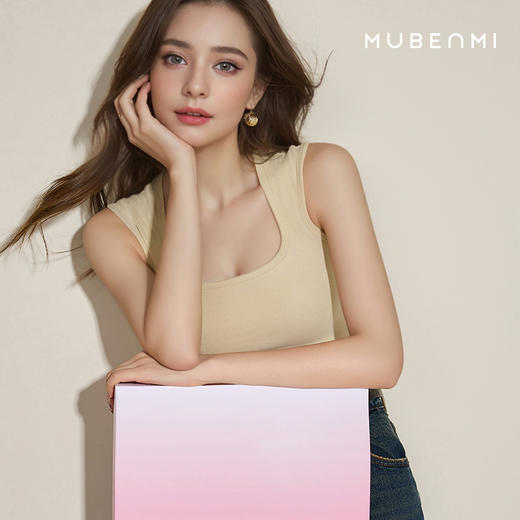 MUBENMI德绒Bra-in背心 商品图2