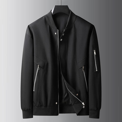 【特大码】【新款DJR】大依优型大码棒球领夹克加肥加大休闲胖子宽松外套上衣男装潮流 商品图1