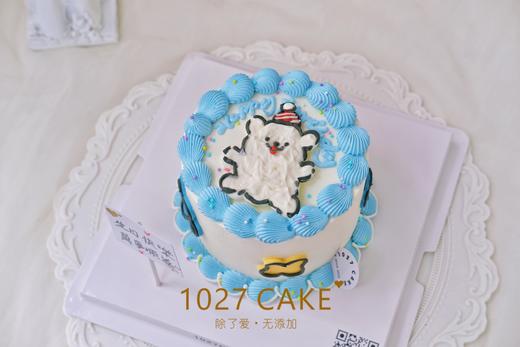 1027CAKE |  手绘蛋糕  线条小狗 商品图1