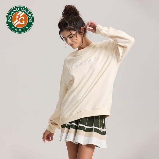 罗兰加洛斯法网卫衣春秋款男女2022新款情侣装宽松长袖运动套头衫 商品图2