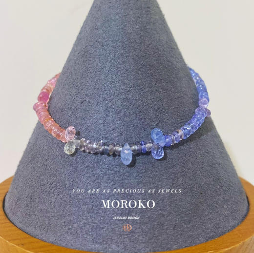 大水滴 · 手链 | 尖晶×蓝宝石×坦桑 商品图0