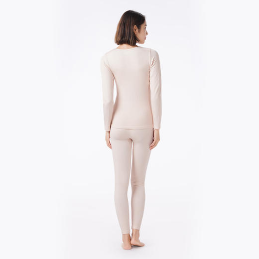 都市丽人保暖衣舒暖套装无缝面料中厚女士保暖衣套装LWT3A4 商品图3