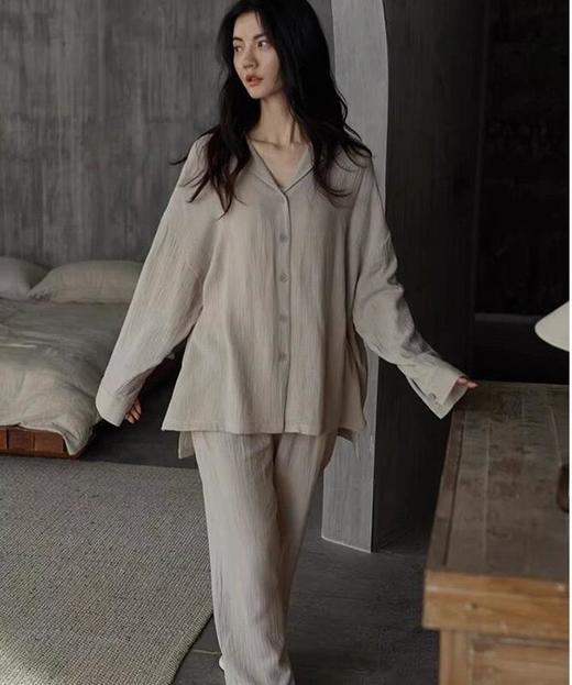 岚束叶落有声系列家居服 | 秋冬家居服，情侣款，高级感松弛感一把拿捏 商品图3