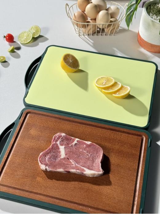 ⏰⏰【双枪&西子千束乌檀木PP双面砧板】🏆限量福利 39.9得1个，🌈🌈抗菌程度99.9% ⚠️⚠️⚠️乌檀木整木+👉🏻👉🏻食品级pp材质 商品图1