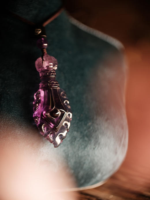 文殊智慧剑（紫）吊坠【器悟雅玩】 商品图0